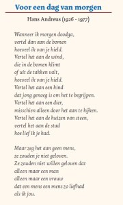 Voor een dag van morgen